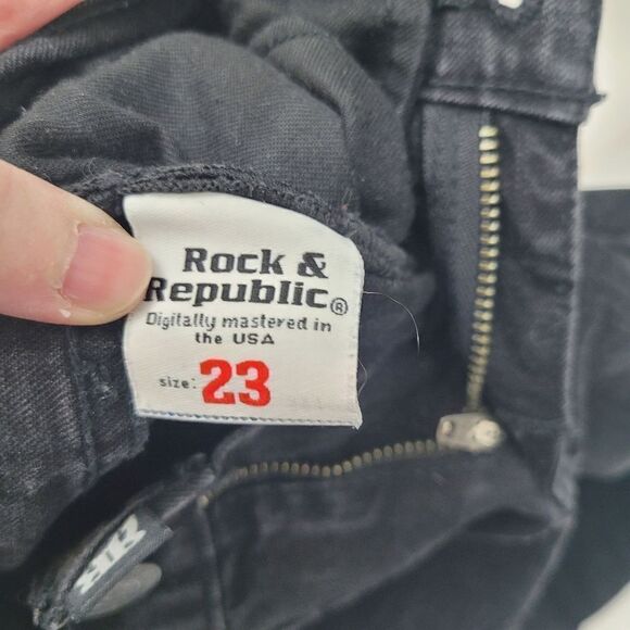 Rock & Republic Black Jeans Size: 23 - Picture 10 of 10